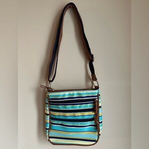 Vibrant Striped Crossbody Bag